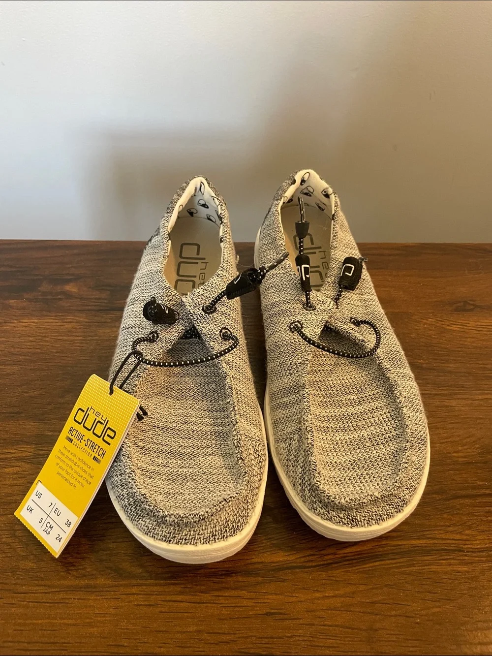 Hey Dude Women’s Slip-On Sneakers in Heather Gray size 7